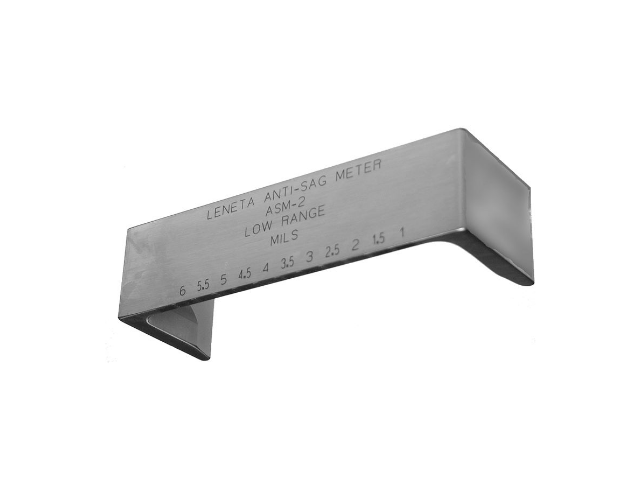 흐름성측정기 및 흐름성 레벨링 테스트 차트 (Anti-Sag Meters and Sag & Leveling Test Chart) - ASM-1, ASM-2, ASM-4, Form 7B