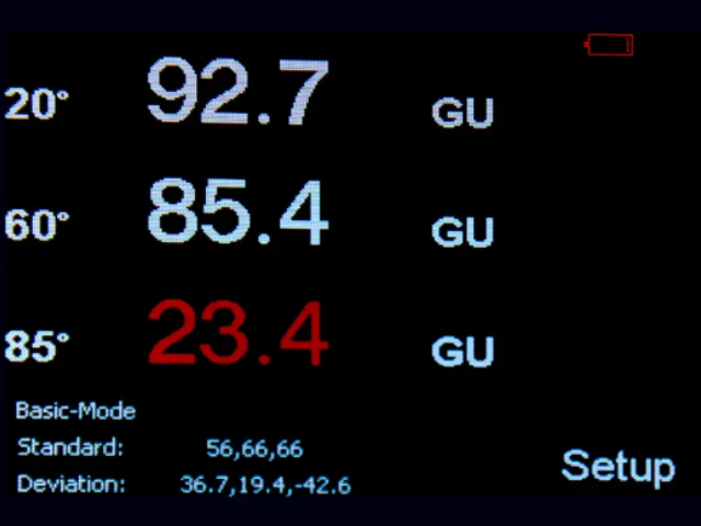 삼각 광택계 (Intelligent Tri-Glossmeter) - BEVS 1503